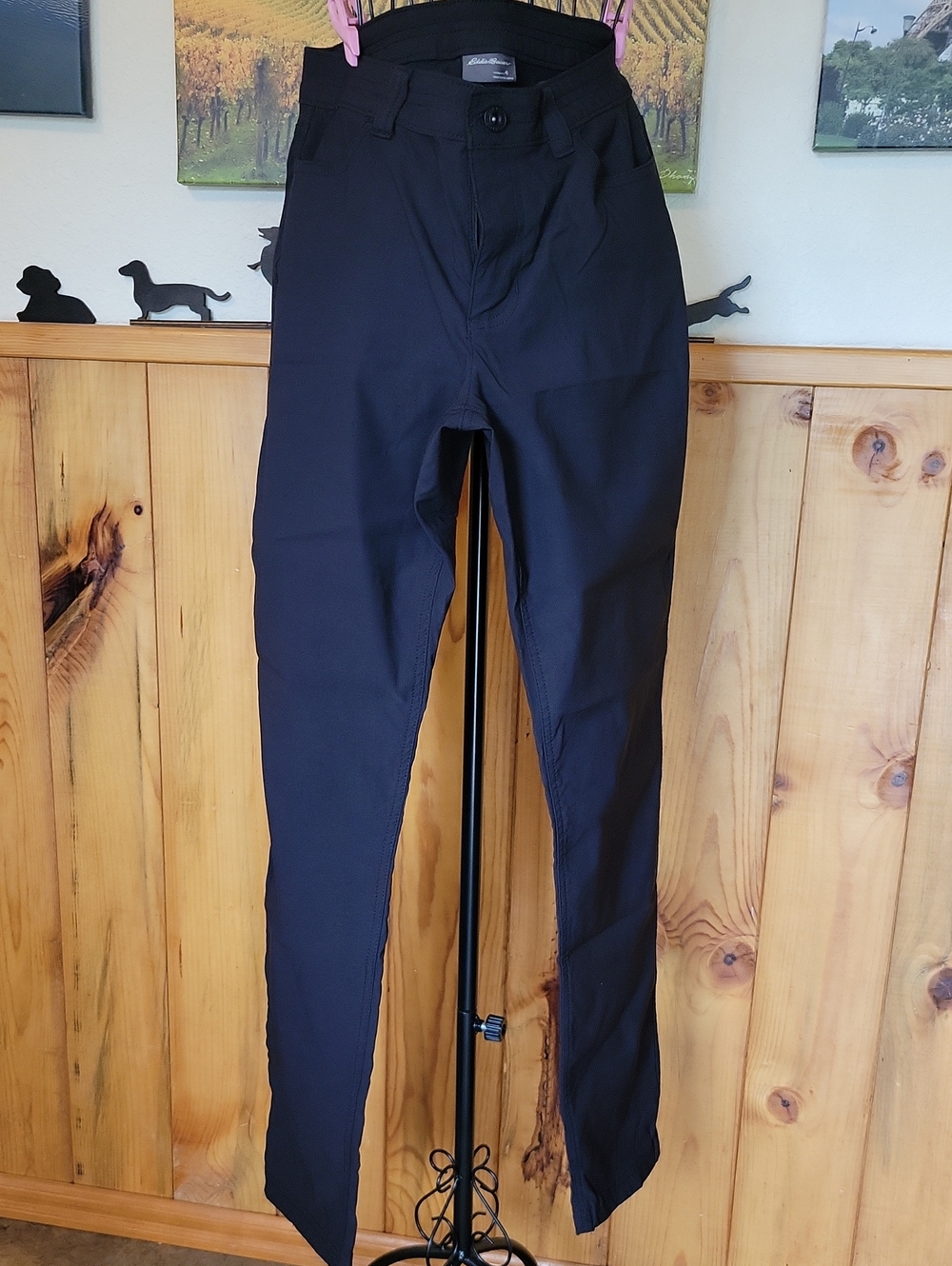 Eddie Bauer Black Slim Stretch Chinos